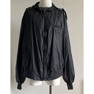 Members Only Jacket 3X Black Lightweight Bomber Style Mens Coat